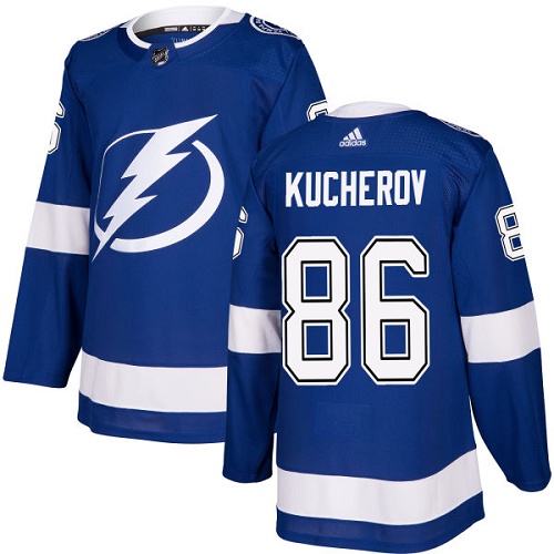 Herren Tampa Bay Lightning Eishockey Trikot Nikita Kucherov #86 Authentic Königsblau Heim